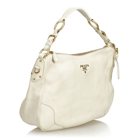 old prada white purse|Prada over shoulder bag.